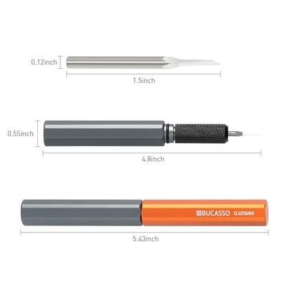 Model Scriber, Line Scriber with Tungsten Steel Blades, Model Scribing Tool for Modeling Hobby, RG Scale Model, Gundam Model Kit, Plastic Models, Resin GK Carved Engraved Lines (0.125MM) - size: 0.125MM