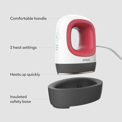Cricut EasyPress Mini Heat Press + Heat Press Mat - Raspberry - color: Raspberry (Updated)