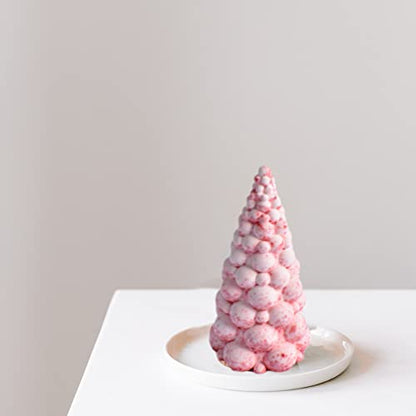 Large Bubble Christmas Tree Shape Candle Molds, Abstract Twirl Tree Soap Mould for Casting Epoxy Scented Candle Making and Baking Making Soap Wax Cake Mousse Clay(5.5") - color: Bubble Christmas Tree 5.5"