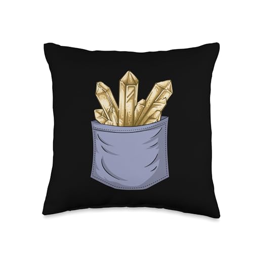Best Rocks And Minerals Kit Guide Collection Gifts Collecting Chest Pocket Geologist Mineral Collector Throw Pillow, 16x16, Multicolor - size: 16x16