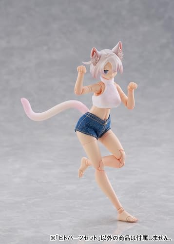 Aoshima Bunka Kyozai Aoshima Kemo Plastic No. KO-01R Human Parts Set [Color A] Non-Scale Approx. 5.3 inches (135 mm), ABS & PVC Color-Coded Plastic Model