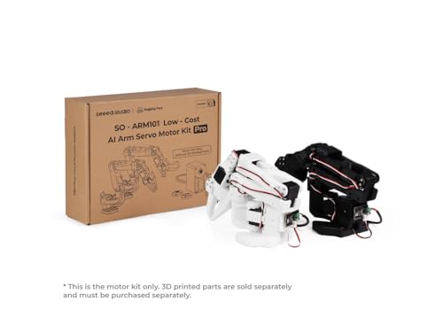 AI Robotic Arm Kit with Servo Motors – LeRobot SO-ARM101 Pro Low-Cost (Without 3D Printed Parts) | 6-DOF, Open-Source, Compatible with NVIDIA Jetson - size: Servo Motors Kit