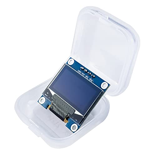 Hosyond 5 Pcs 0.96 Inch OLED I2C IIC Display Module 12864 128x64 Pixel SSD1306 Mini Self-Luminous OLED Screen Board Compatible with Arduino Raspberry Pi (White) - color: White