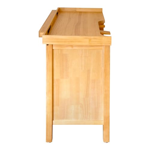 Noble Fine Wood Smart Jewelers Bench - Wooden Workbench with Drawers, Solid Wood Top, Power Outlets and USB Ports for Jewelry Making - size: Workbench with Power Outlets