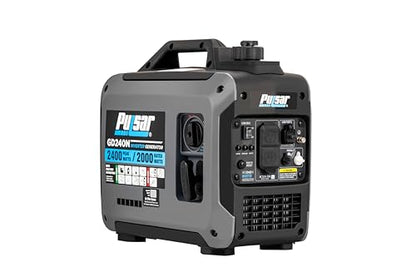 Pulsar 2,400W Portable Gas-Powered Quiet Inverter Generator With USB Outlet & Parallel Capability, GD240N - style: 2400 Watts + Gas Only + USB