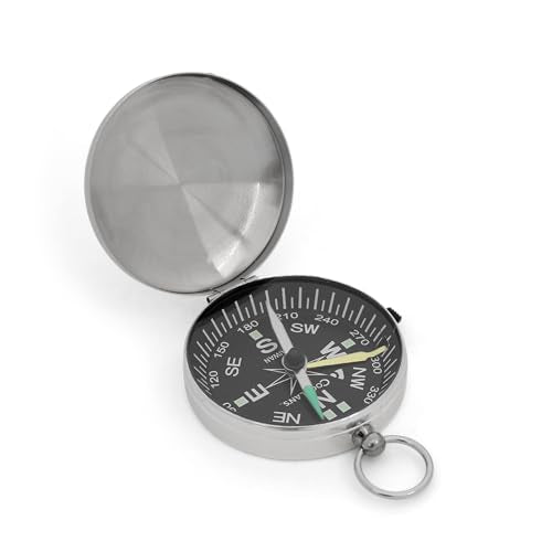 Coghlan's Compass – for Hiking, Camping, Survival & Orienteering – Map, Deluxe Map, Lensatic, Liquid-Filled, Pocket, Wrist, Trail, Carabiner, Pin-On & LED Navigation Tools - size: Pocket Compass – 7.75"