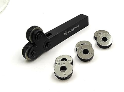7pcs high-Strength Double-Wheel Lathe knurling Tools Diagonal Diagonal knurling Wheel Pitch 0.5/1.0/2.0mm - style: knurling Wheel Pitch 0.5/1.0/2.0mm