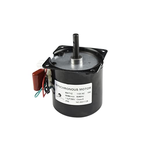 CHANCS Permanent Magnet Synchronous Gear Motor 60KTYZ 110V 80/96RPM CW/CCW Mini Gearbox Electric Motor - size: 100V-127V, style: 80/96RPM