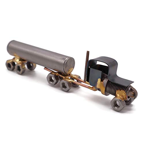 Tanker Truck Collectible Handmade Metal Art Figurine, Desk Accessories, Trophy, Boss Gift, Home Office Décor, Construction Worker - style: Tanker Truck