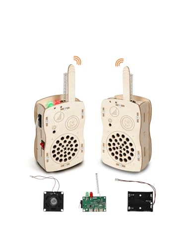 STEM Science Kits Toys DIY Walkie Talkie Kit for Kids Age 8-14 - size: Large