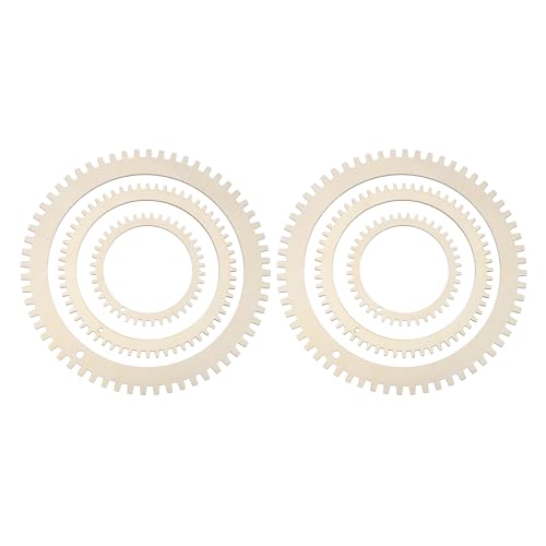 MECCANIXITY 3pcs Weaving Loom, 5.1" 7.9" 11" Round Gear Shape Weaving Loom Kit for DIY Crafting, Hanging Decor, Woven Tapestry Knitted Crafts Making