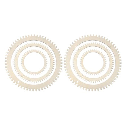 MECCANIXITY 3pcs Weaving Loom, 5.1" 7.9" 11" Round Gear Shape Weaving Loom Kit for DIY Crafting, Hanging Decor, Woven Tapestry Knitted Crafts Making