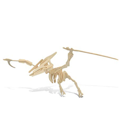 Puzzled Pteranodon 3D Woodcraft Jigsaw Construction Puzzle Kit - 23 Pieces