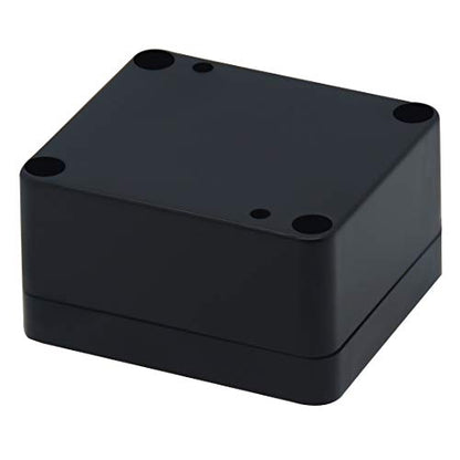 Junction Box, Zulkit Project Box IP65 Waterproof Outdoor Box ABS Plastic Electrical Boxes Electronic Enclosure Black 2.48 x 2.28 x 1.38 inch (63 x 58 x 35mm) (Pack of 2) - size: 2.48" x 2.28'' x 1.38''(Pack of 2)