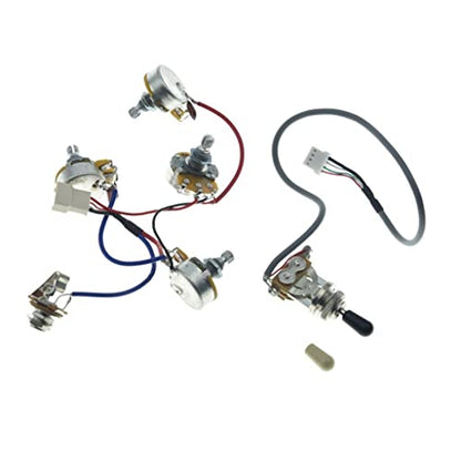 Guitar Prewired Wiring Harness Humbucker Solderless Wiring Harness 2V2T with 500K Pots and 3 Way Toggle Switch For LP Les Paul Standard Series - size: For LP Standard Series