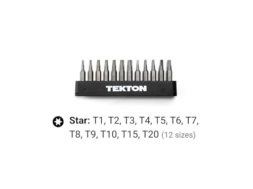 TEKTON 4 mm Star Bit Set, 12-Piece | DZT92001 - style: 12-pc. Star Bit Set