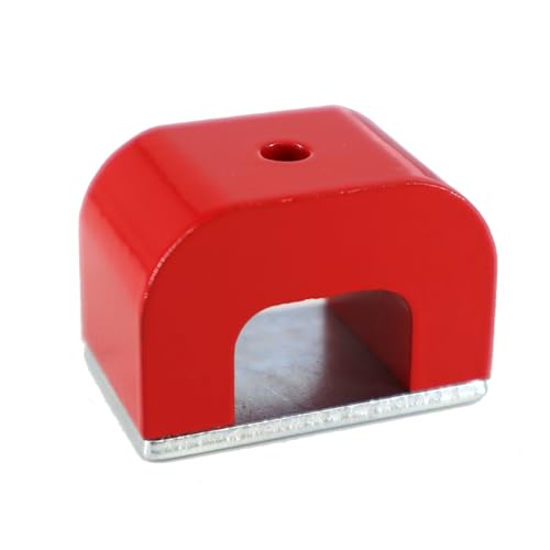 Red 22 Pound Horseshoe Magnet for Nails, Horse Shoe Magnets Strong - size: Medium/22lb