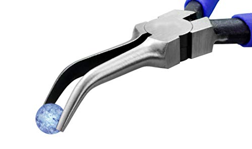 Tsunoda FNP-125N, Bent Needle Nose Pliers, 5-Inch - size: 125mm, style: No tip grooves