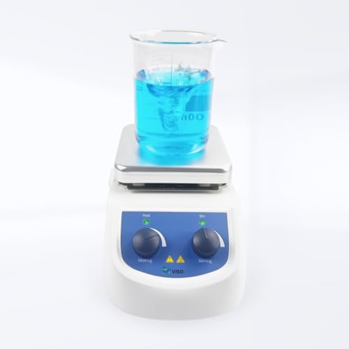 Magnetic Stirrer Hot Plate Max 380℃ (716℉0, Magnetic Hotplate Stirrer with Max Speed 2000RPM, 5L Stirring Capacity, Stirring Bar Included,Not Suitable for Accuracy and Low Temp Control