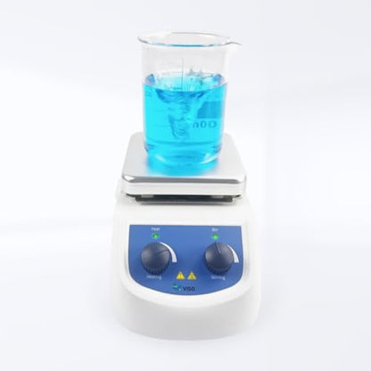 Magnetic Stirrer Hot Plate Max 380℃ (716℉0, Magnetic Hotplate Stirrer with Max Speed 2000RPM, 5L Stirring Capacity, Stirring Bar Included,Not Suitable for Accuracy and Low Temp Control