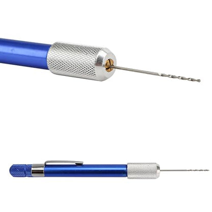 21PCS Carburetor Jet Drill Bits Pin Vise Set, Numbered 61-80 Mini Jeweler's Chuck Vice, Fine Tiny Miniature Metric Micro Wire Nano Tool For Jewelry Bead Making Crafts Orifice Drilling Wood DIY Carving