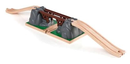 BRIO World Collapsing Bridge for Wooden Train Set - 3-Piece Accessory - FSC-Certified - Compatible with BRIO Railway and Train Track Sets - Encourages Fun Creativity - Kids Ages 3 & Up