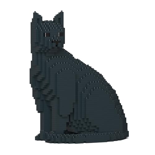 JEKCA Cat 06S-M02 | Black Cat Plastic Building Blocks | Age 14+ - color: Black
