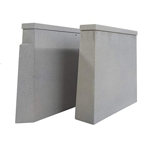 Walthers Cornerstone HO Scale Double-Track Railroad Bridge Concrete Pier 2 Pack Train Collectable Train - style: Double-Track Railroad Bridge Concrete Pier 2-Pack
