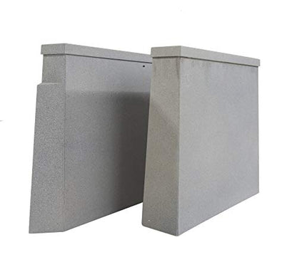 Walthers Cornerstone HO Scale Double-Track Railroad Bridge Concrete Pier 2 Pack Train Collectable Train - style: Double-Track Railroad Bridge Concrete Pier 2-Pack