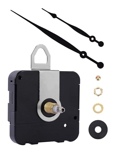 High Torque Clock Movement Kit, Long Shaft Mechanism with 8 inch Hands - size: Thread Length: 0.46 inch