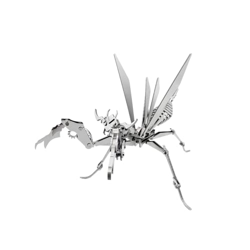 FILASLFT 3D Metal Puzzles for Adults,Mechanical Mantis 3D Puzzles - color: A3-spider King-silvery