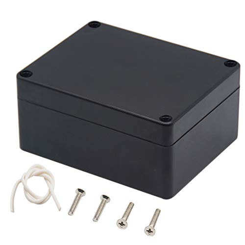 Junction Box, Zulkit Project Box IP65 Waterproof Outdoor Box ABS Plastic Electrical Boxes Electronic Enclosure Black 4.5 x 3.5 x 2.2 inch(115 x 90 x 55 mm)(Pack of 1) - size: 4.5" x 3.5" x 2.2"(Pack of 1)