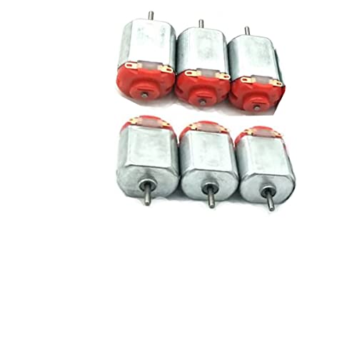 1.5-3V 15000RPM DC Micro Motor 130 Mini Motor Electric Motor Round Shaft for RC Boat Airplane Toys Model DIY Hobby Science Projects- (6 PCS) - style: 130 DC Motor