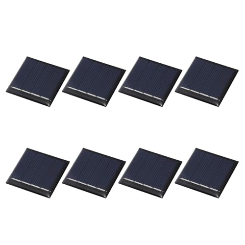 MECCANIXITY 8Pcs 2V 0.08W 40mA Mini Solar Panels, Small Solar Photovoltaic Power Cells Charge DIY Electric Toy Materials Kits - style: 2V 0.08W 0.04A