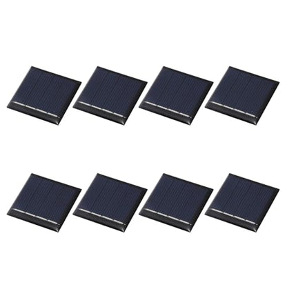MECCANIXITY 8Pcs 2V 0.08W 40mA Mini Solar Panels, Small Solar Photovoltaic Power Cells Charge DIY Electric Toy Materials Kits - style: 2V 0.08W 0.04A