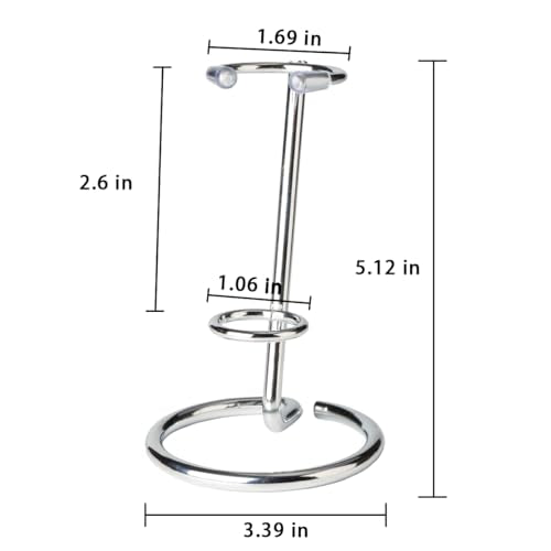 4 Pcs Crystal Wand Stand, 4" L x 4" W x 5.12" H in Mineral Display Stand, Small Iron Crystal Stands for Display (Silver, Large) - color: Silver, size: Large