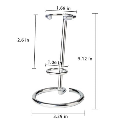 4 Pcs Crystal Wand Stand, 4" L x 4" W x 5.12" H in Mineral Display Stand, Small Iron Crystal Stands for Display (Silver, Large) - color: Silver, size: Large
