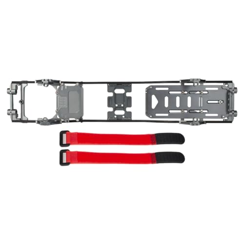 1/10 RC Crawler Metal Chassis Kit for Axial SCX10 II Rock Off Road Truck - color: Gray