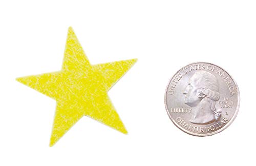 Playfully Ever After 1.5 inch Stiff Felt Stars 88pc (Yellow) - color: Yellow