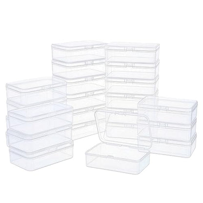 LJY 24 Clear Plastic Boxes, 4.9 x 3.3 x 1.4 in for Diamond Painting - color: Transparent, size: 4.9 x 3.3 x 1.4 inch