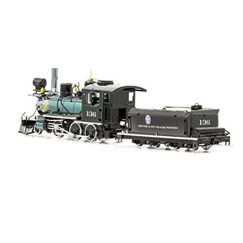Metal Earth Puzzle 3D Steam Locomotive 2-6-0. Far West Metal Puzzle Building Mockups for Adults Challenging Level 19.5 X 3.5 X 4.8 Cm