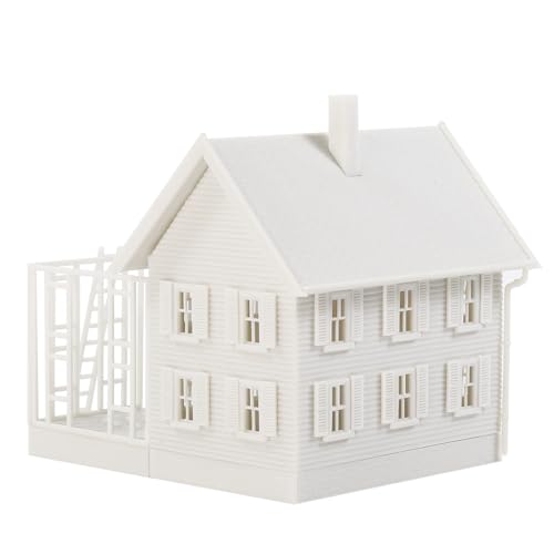 N Scale Model Decorated House Kit Unassembled Building for Model Railroad JZN5881JJ
