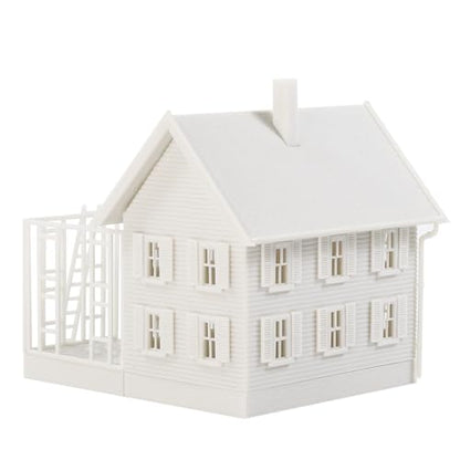 N Scale Model Decorated House Kit Unassembled Building for Model Railroad JZN5881JJ