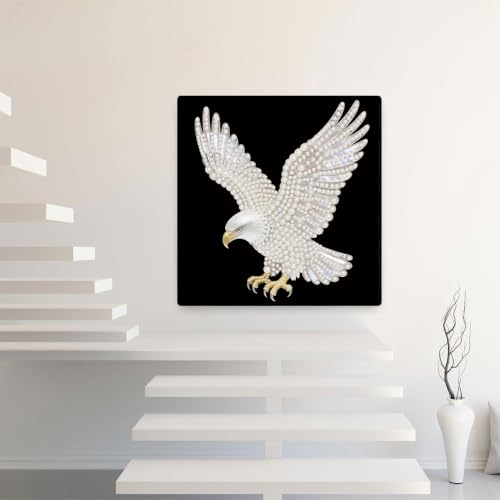 BSNRCH Diamond Art Kits for Adults, Eagle Special Shape Diamond Painting Kit, Easy DIY Gem Art Craft for Beginners, 5D Rhinestone Crystal Paintings for Gift Home Wall Decor, 12x12 inch - color: Eagle