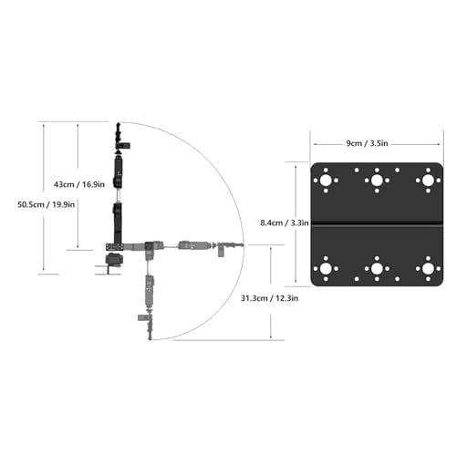 Ejoyous Robot Arm Kit, Mechanical 6DOF Robotic Arm Clamp Claw Building Kit DOF Manipulator Industrial Robot Parts
