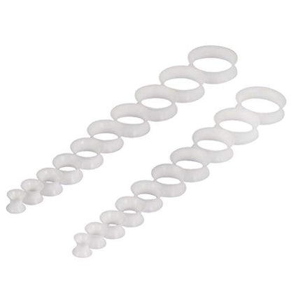 Oyaface 20 PCS Piercing Tunnel Set Soft/Hard Silicone Flesh Ear Plugs 2g-25mm Flexible Ear Stretching Gauge Expander - color: Glow in Dark(thin)