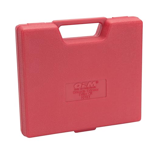OEMTOOLS 27187 Harmonic Balancer Puller Kit, Removes Harmonic Balancers, Dampers, Pulley Puller, Puller Tool for Use with GM 3300 & 3800 V6 Engines, Includes Metric and SAE Bolts - style: Puller Kit Red Case