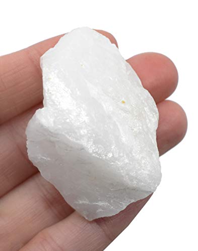 EISCO 6PK Raw Milky Quartz, Mineral Specimen - Approx. 1"- Geologist Selected & Hand Processed - Great for Science Classrooms
