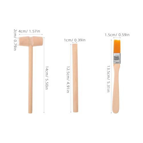 SHINEOFI Dinosaur Digging Tools Toy Set for Kids Ages 4-12 - Small Lightweight Hammer Chisel and Brush Excavation Kit for Stem Learning and Gemstone Digging Activity
