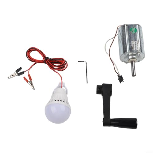 Hand Crank and Wind for turbine Generator Kit, 12V for Science - size: Set 2